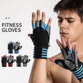 SHIWEI-6023#Colorful Gym Glove with Long Wrist Weight Lifting Glove Gym