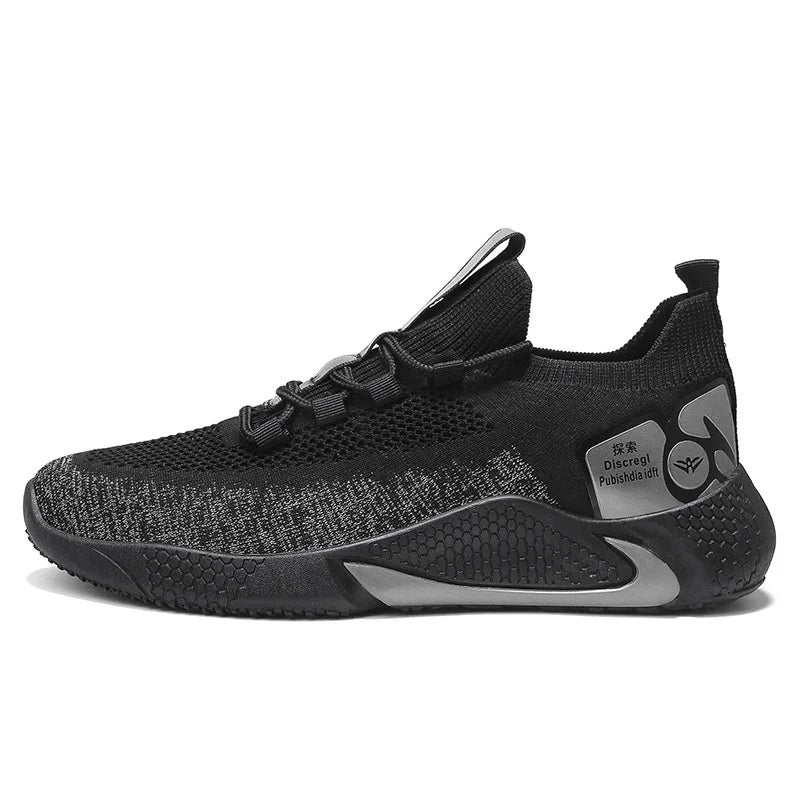 Lightweight Printed Rubber Out Sole Casual Breathable Men's Shoes Sport Running Shoe