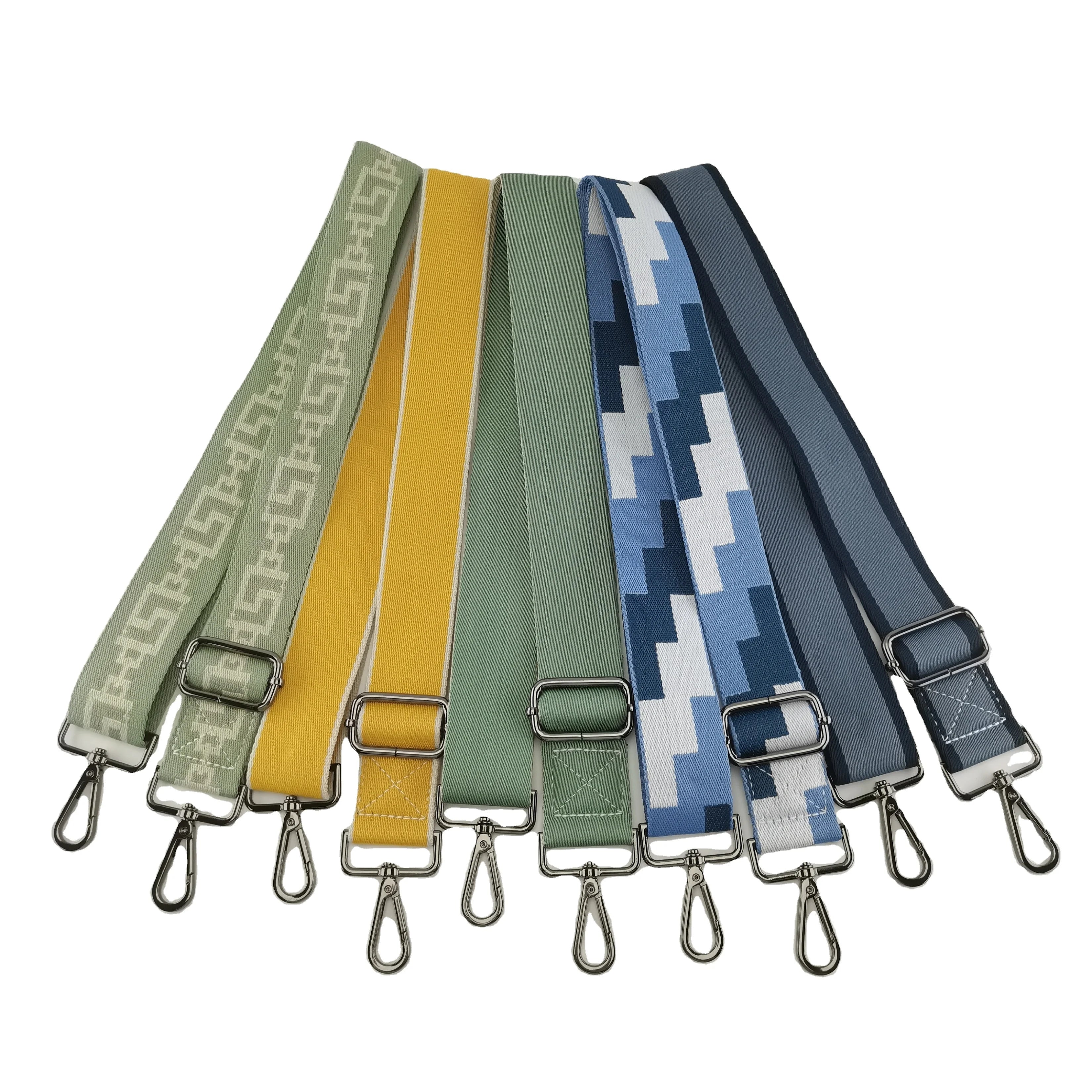 Custom Replacement Bag Strap With Polyester Jacquard Webbing Cotton Ribbon for Bags