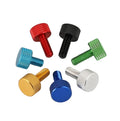 M4M5M6 Blue Anodized Aluminum Thumb Screw Knurled for PC Thumb Screw Bicycle Bike Accessories