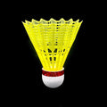 Factory New Pack 12 Pcs Nylon Badminton Shuttles Speed Training Balls Shuttlecock White and Yellow Stable and Sturdy for Outdoor Indoor