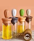 Silicone Kitchen Oil Dispenser Bottle with Brush for BBQ Grill and Olive Oil Cooking Baking Accessories Utensils