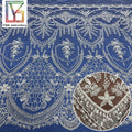 Luxury Beaded Sequin Lace Fabric White Bridal Net Lace Tulle Embroidered Beads Bridal Dress Laces Fabrics for Women