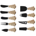 Creative Western-Style Cheese Knife Christmas Tree Design Rubber Wood Handle Stainless Steel Blade for Butter Black Cheese Tools