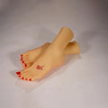Artificial Mannequin Female Foot Model  Texture Fidelity Realistic Skin Texture Veins Silicone Foot  for  Jewelry Photography