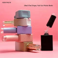 10ML or 15ML OEM Custom Black/White/Pink Empty Uv Gel Cosmetic Square Glass Bottle With Brush Nail Polish Glass Bottle