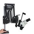 Multi Function 7X-45X Magnification Laboratory Microscope with Spring Bracket for Micro Inlaid Mirror Jewelry Gem Microscope