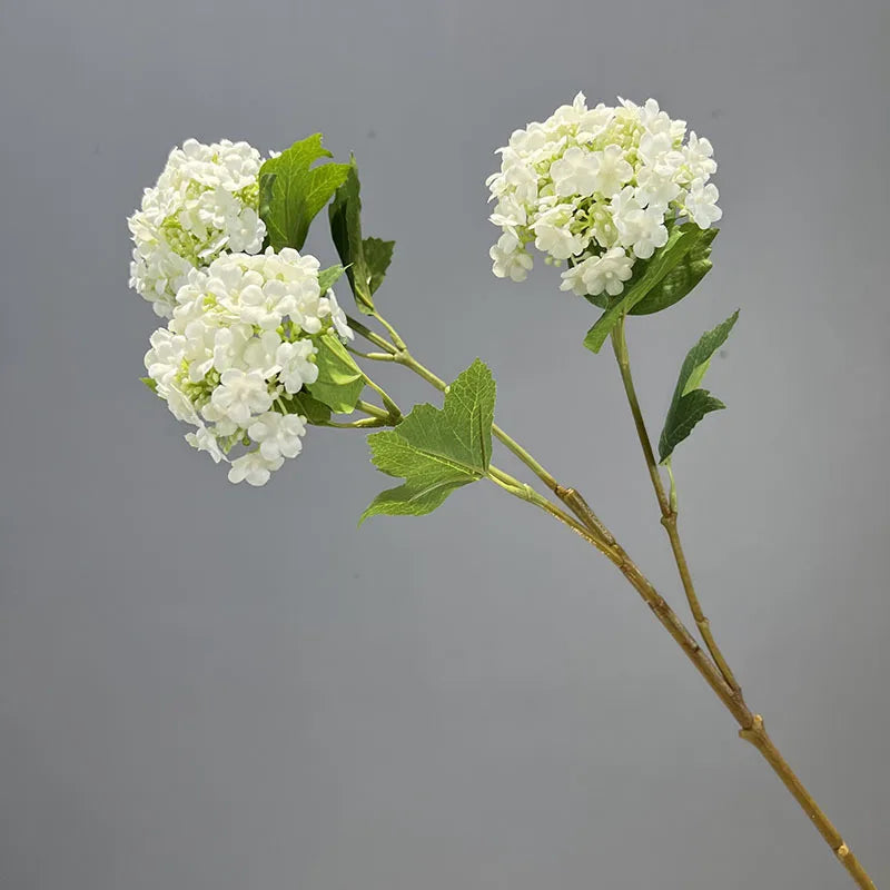 H-194 Hydrangea Flower Multiple Color 3 Heads Silk Bouquet Artificial Hydrangea for Wedding Decoration