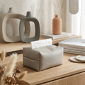 Soft Leather Facial Toilet Tissue Case Paper Napkins Holders