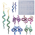 HY DIY Silicone Snake Head Earring Mold for Jewelry Keychain Crystal Epoxy Resin Earrings Molds