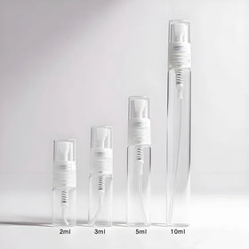 WOGU Silk Screen Logo Fine Mist Cosmetic Packaging 2ml 3ml 5ml 10ml Refilled Empty Transparent Thin Glass Spray Perfume Bottle