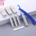 Beiqili Blade Replaceable Foldable Slanted Blade Stainless Steel Eyebrow Razor Trimmer Set ABS Handle Various Colors for Women