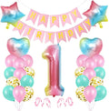 Theme Party Decoration Gradient Number Balloon HAPPY BIRTHDAY Banners Birthday Party Balloon Decoration Set