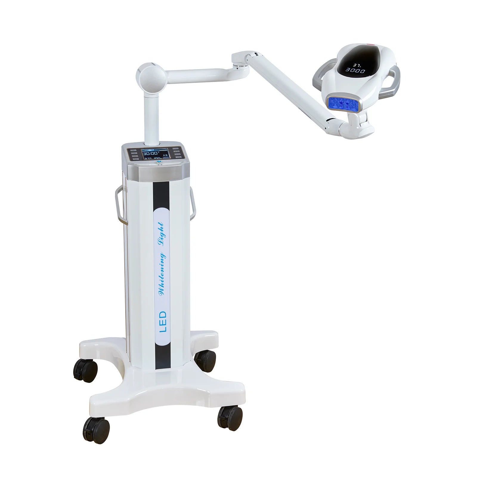 60 Watt AC100-240V 12 Blue LED Dental Teeth Whitening Machine 30-Minute Timer 300-400mW/cm2 Density for Salon Spa Clinic Use