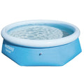 Bestway 57266 Large Blue Above Ground Inflatable Ring Style Swimming Pools Kit