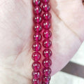 Wholesale Natural Red Ruby Stone Beads 4 mm 6 mm 8 mm for Jewelry Making