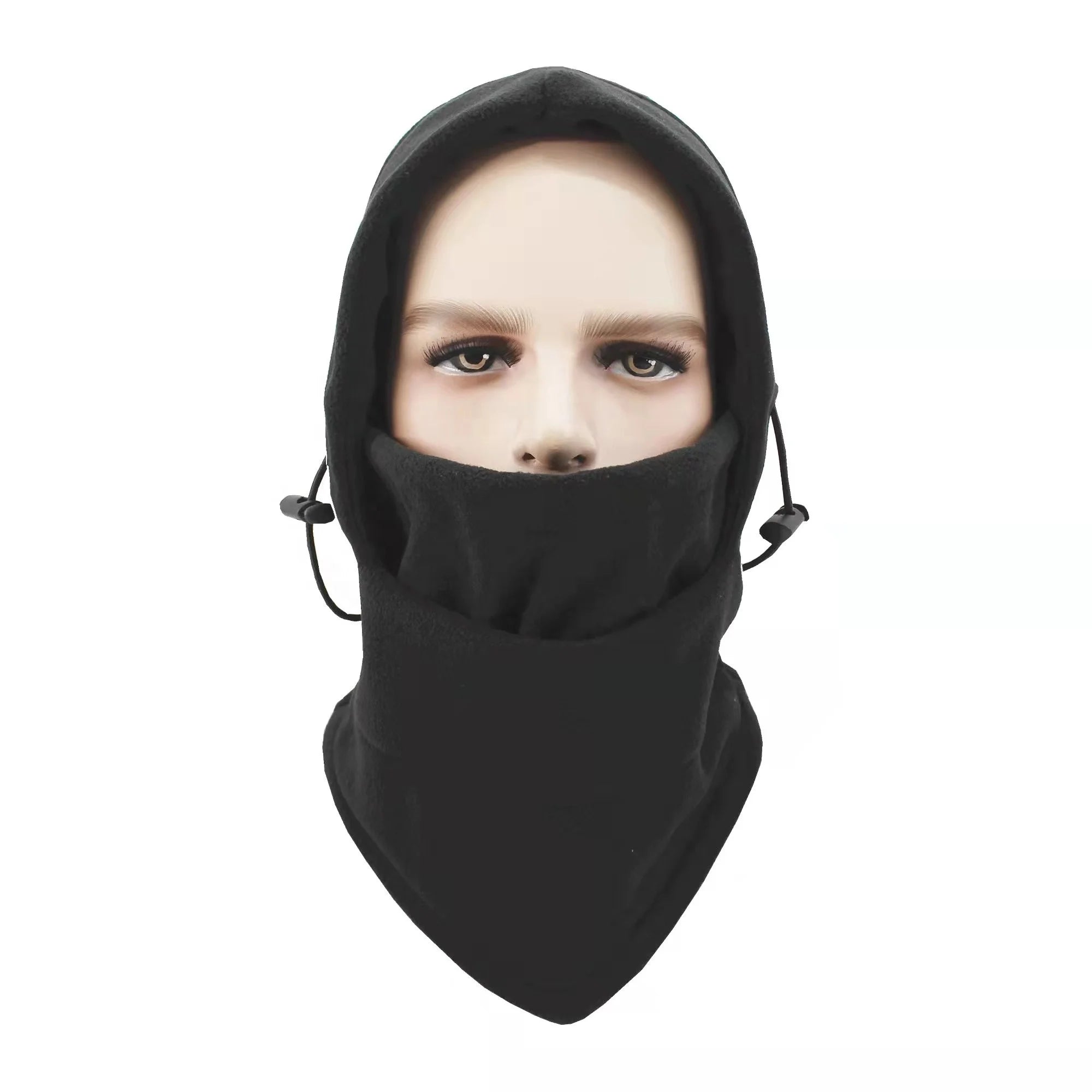 Unisex Winter Knitted One Hole Ski Mask Balaclava Beanies Hat Cycling Windproof Helmet Lining Full Face Neck Warmer