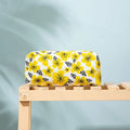 Guangzhou Factory Custom Zipper Fashion Recycled Cotton Long Cosmetic Bag for Young Lady