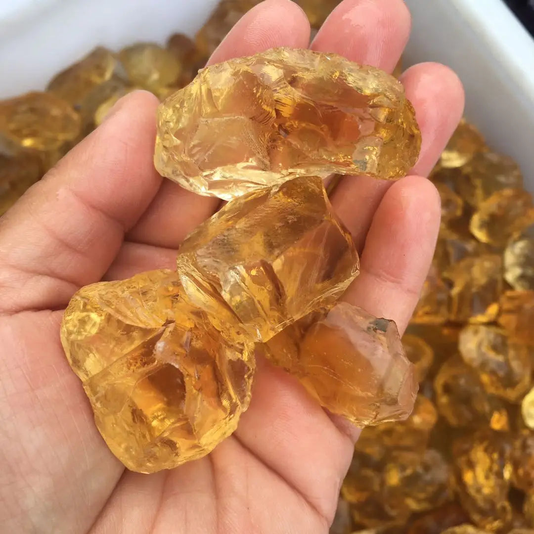 TOP Natural Raw Rough clear Citrine  Gemstone Crystal Healing Stone for Sale