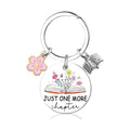 Book Lover Gift Bookish Keychain Enamel Metal Key Chains Women Men Readers Gifts Bookworm Keyring Cute Funny Friendship Keychain
