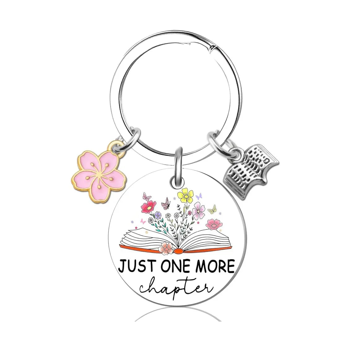 Book Lover Gift Bookish Keychain Enamel Metal Key Chains Women Men Readers Gifts Bookworm Keyring Cute Funny Friendship Keychain