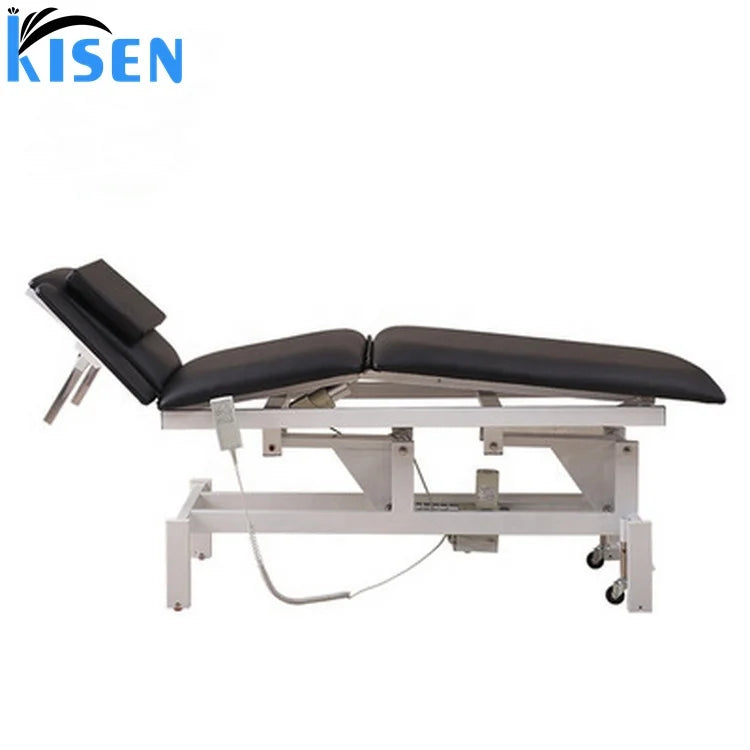 Kisen Luxury Electric Chiropractic Massage Table Overall Lifting Promotion List Facial Bed for Beauty Spa Salon Furniture