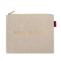 Custom Designed Plain Natural Printing Design Eco Oem Women Linen Jute Burlap Cosmetic Zipper Bag Make up Wash Pouch Bag