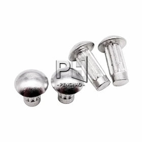 M2 M2.5 M3 M4 GB827 Aluminum Button Round Head Knurled Shank Solid Rivet for Label Name Plate Diameter 2-4mm Length 3-10mm