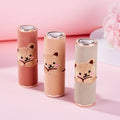 LZ Pack 100pcs Newest Factory Price 12.1mm Embroidery Bear Push up Luxury Lipstick Container Custom Lipstick Packaging Tube
