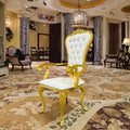 Wholesale Modern Luxury Stainless Steel Handrail Banquet Chair Set Superior Quality for Hotel Dining Chinese Restaurant Parties
