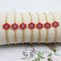 Handmade Adjustable Bohemian Beaded Bracelets for Women Miyuki Geometric Pearl for Anniversaries or Lovers Woven Bracelet