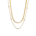 COOL Most Popular Customized Necklace Stainless Steel Double Chain Non Tarnish Jewelry Designer Necklace