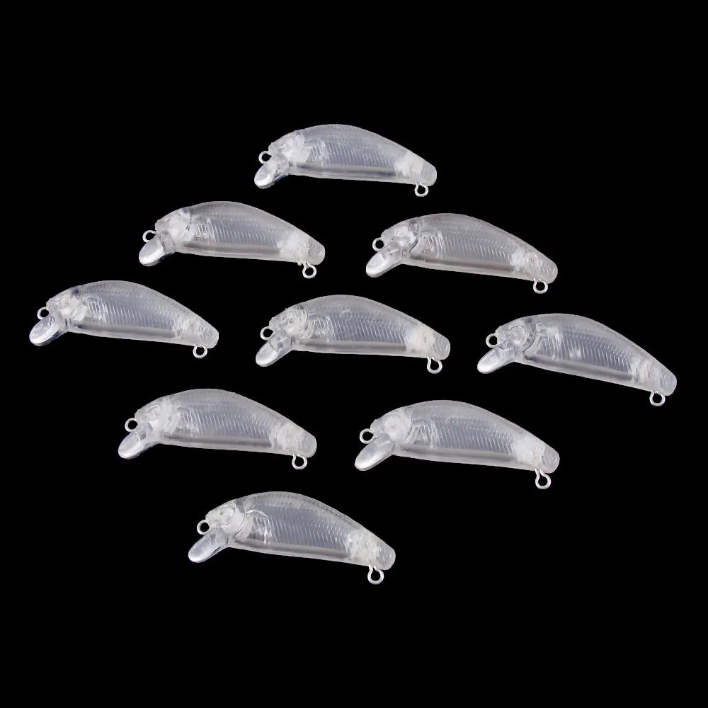 Wholesale MI076-0 4cm 1.7g Artificial Hard Baits Unpainted Blank Mini Minnow Fishing Lures
