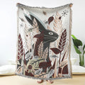 Cartoon Animal Wholesale Custom Jacquard Woven Throw Rug Blanket Outdoor Art Home Decor