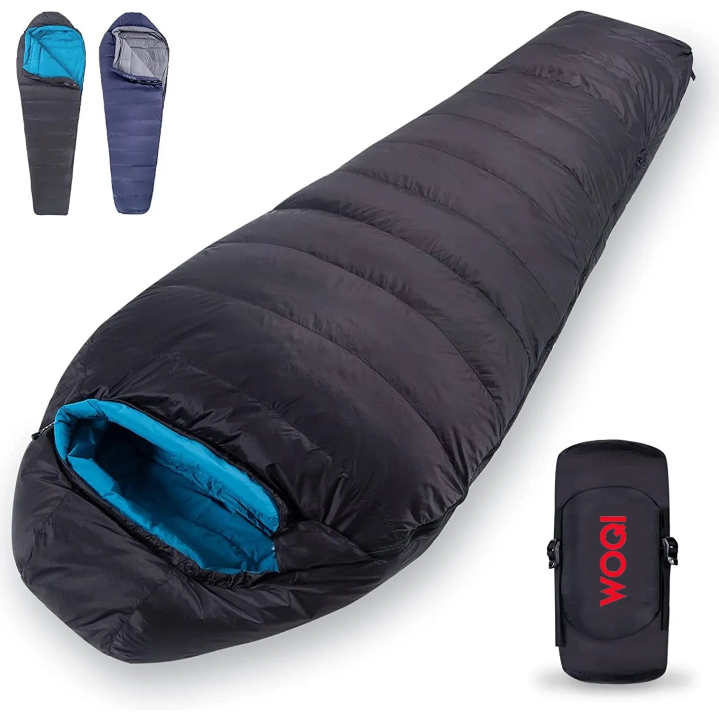 WOQI Manufactory Adults Portable Mummy Backpacking Ultralight Camping Sleeping Bag for Hiking Outdoor