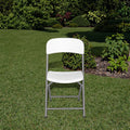 Wholesale Cheap Modern Bluebow HDPE Foldable White Outdoor Plastic Chairs for Event
