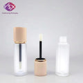 Yueshunxing Wholesale 4ml Luxury Cylinder Shape Frosted Lip Gloss Packaging Container Empty Lip Gloss Tube with Brush