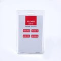 Transparent Acrylic Lanyard Business & Student ID Card Holder for Automotive Education & Travel Agency Badge Access Cards