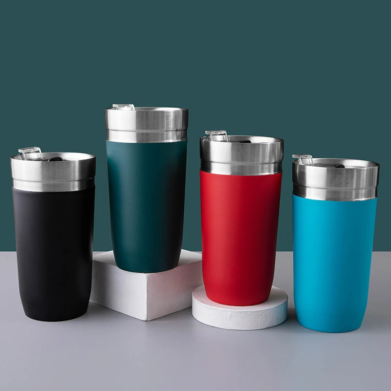 2023 Wholesale 16oz Coffee Travel Mug Regular Car Vacuum Insulated Double Wall Stainless Steel Tumbler Coffee Mug