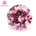 Hot Selling Stone Round Shape Synthetic Cz Gems All Sizes 1mm to 10mm Special Rhodolite Color Loose Gems Stones Cubic Zirconia
