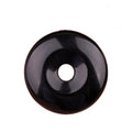 Fashion 30MM Round Shaped Pendant Obsidian Natural Stone Crystal Healing Stone Charms Handicraft for Necklace Making As Gift