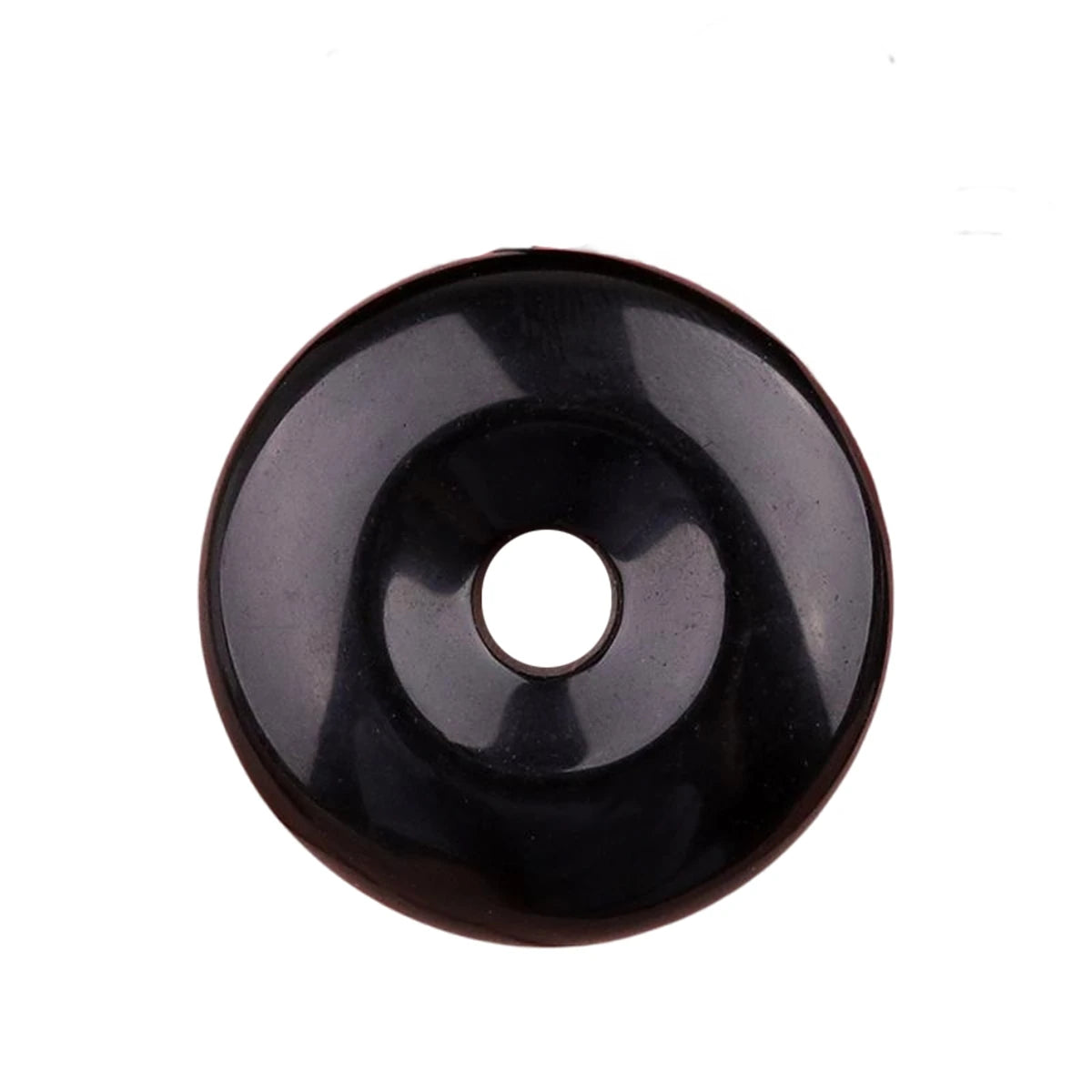 Fashion 30MM Round Shaped Pendant Obsidian Natural Stone Crystal Healing Stone Charms Handicraft for Necklace Making As Gift