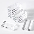 Wholesale Acrylic Desktop Business Card Table Number Holder Stand V Shape Office Desk Name Plate Sign Holder Clear Stand