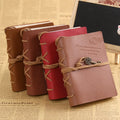 Personalized Retro PU Leather Notebook Creative Strap Notebook Students Gift Luxury Notebook