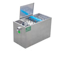QihangRAS 5000L/H Stainless Steel Filter Cotton Brush Fish Pond Filter System Home Use Outdoor Koi Pond Aquarium Water Filter