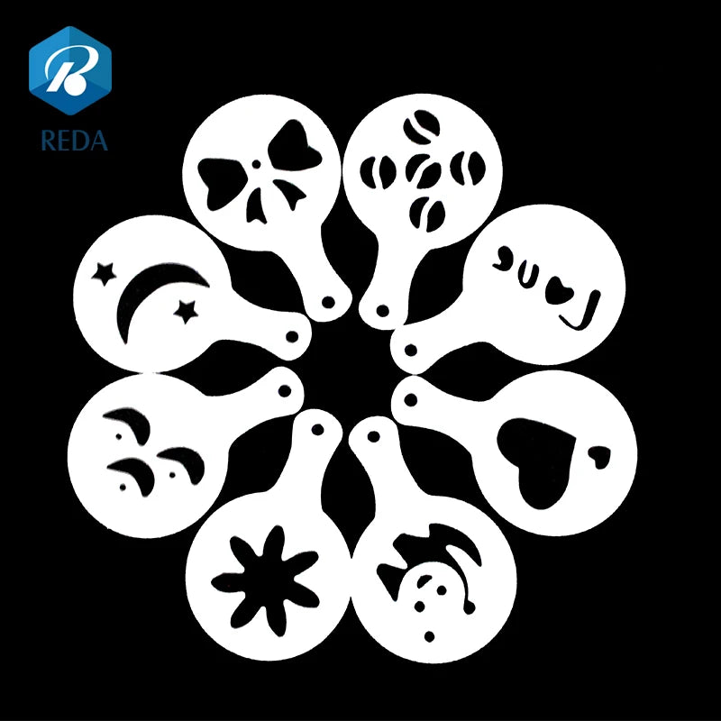 Coffee Stencils Latte Art Cappuccino Templates Customized Cappuccino Coffee Stencil