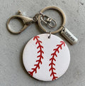Sports Pendant Ball Games Rugby Football Baseball Basketball Key Ring Can Custom Keychain