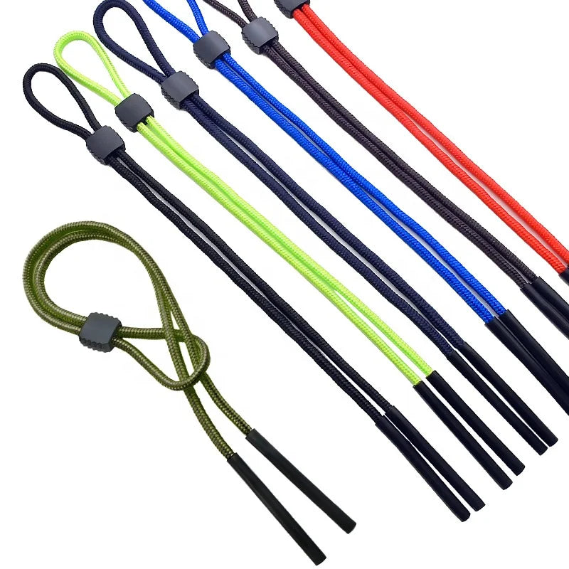 Adjustable Safety Rubber Ring Anti-Slip Ends Nylon Unisex Multicolor Glasses Sunglasses Chain Strap