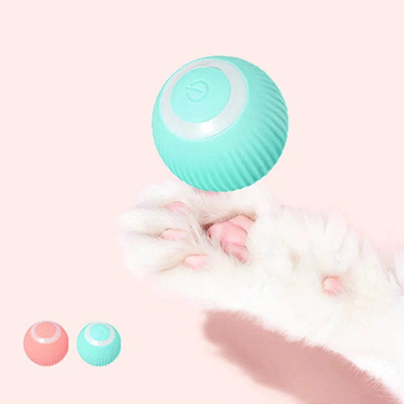 Automatic Moving Puzzle Electric Interactive Cat Teaser Toy New Design Silicone Material