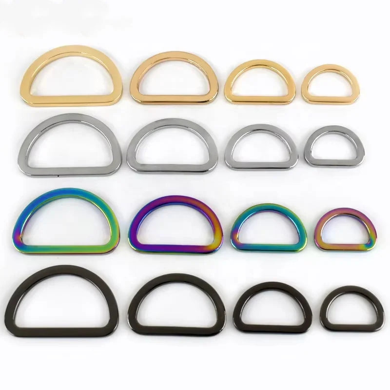 MeeTee KY503 25mm Bag Hardware Accessories Zinc Alloy Adjustable Bag Buckle Connective Flat Wire D Buckle for Luggage Garment